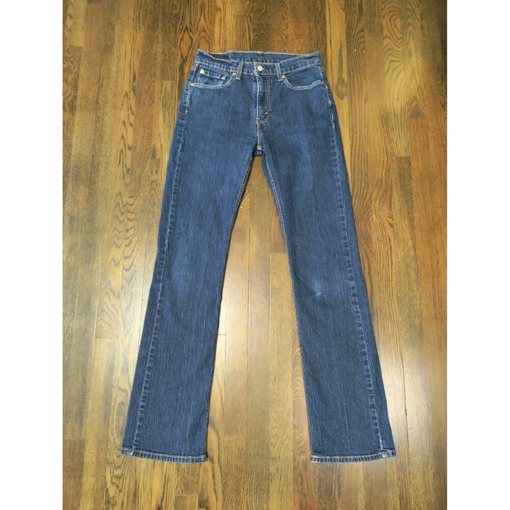 Levi's 527 Slim Bootcut Jeans Men 32x36 Blue Dark Wash Western Rodeo Cowboy